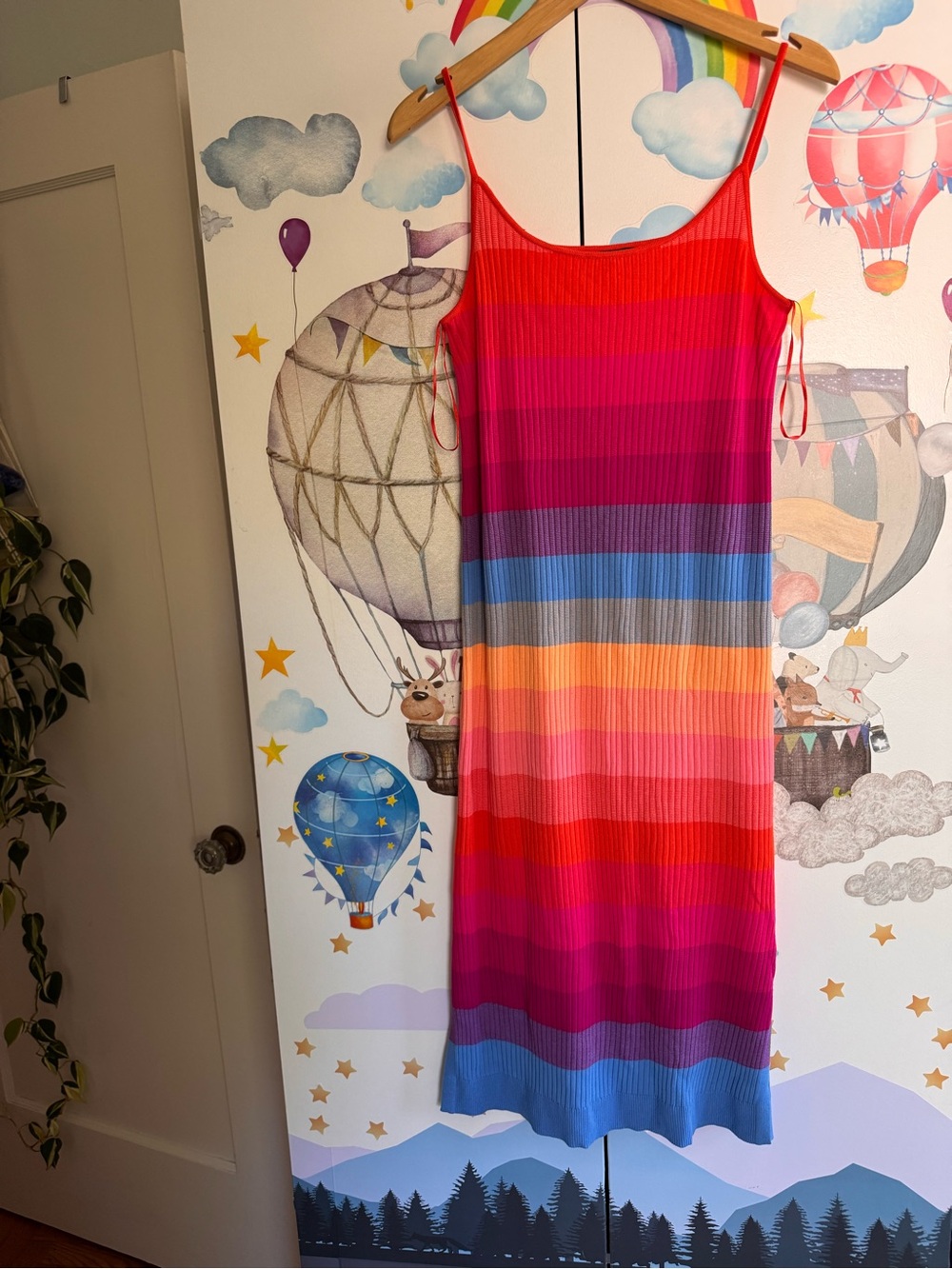 Banana republic rainbow maxi dress small